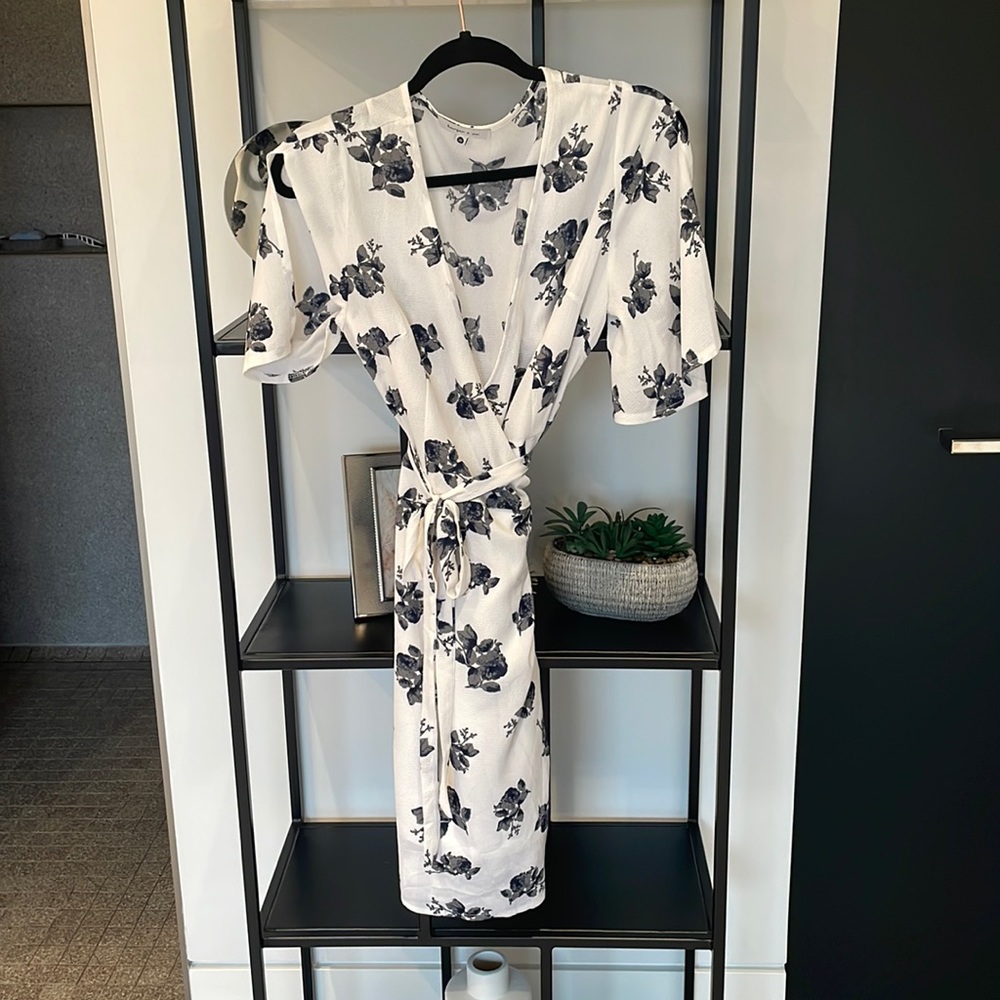 Floral wrap dress